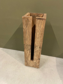 Ruw houten Toiletrolhouder toiletrollen reservoir Dispenser landelijk truckwood Railway industrieel stoer