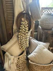 Jute touw met papier mache bollen 90 cm decoratie deurhanger ketting