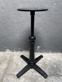 Zwaar zwart gietijzeren Tafelonderstel onderstel tafel gietijzer nickel tafel poot kolom voet bistro bistrotafeltje