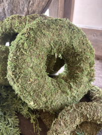 Mooie dikke mos krans kransje moss decoratie 38 cm