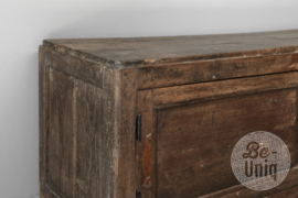 Uniek origineel oud vintage houten dressoir televisiemeubel audio landelijk klassiek 151 X 40 x H38 cm