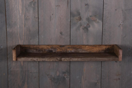 Bemiddelen Kleren Bedelen Oud sloophouten wandplank console wandrek 45 cm landelijk stoer plank hout  ruw robuust | Wandrekken | 't Jagershuis