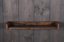 Oud sloophouten wandplank console wandrek wandplankje 120 cm landelijk stoer plank hout ruw robuust