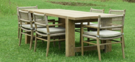 Landelijke houten Tuintafel eettafel tafel 200x100 cm landelijk stoer outdoor