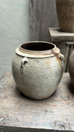 oude antieke stenen potten kruiken vintage stoer landelijk pot kruik
