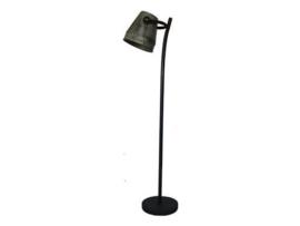 Industrieel industriële stoere metalen metaal zinken zink lamp Staande vloerlamp 130 cm vintage landelijk grijs stoer metaal