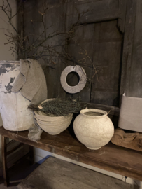 Gave  pot kruik vaas papier mache landelijk vintage sober Ibiza