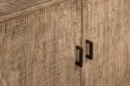 Grote licht houten 2 deurs boekenkast kast landelijk stoer robuust vergrijsd 230 x 100 x 45 cm