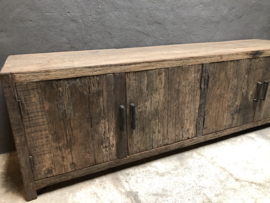 Stoer railway houten tv-meubel dressoir sidetable televisiekast kast 180 x 45 x H55 cm wandmeubel landelijk industrieel  Bonn