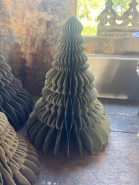 Prachtige papieren paper kerstboom groen goud BLOOM Christmas tree forest green groen gold glitter H40 cm