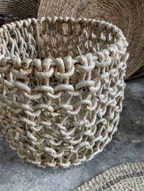 Prachtige rotan rieten mand wasmand boho Scandinavisch landelijk Ibiza