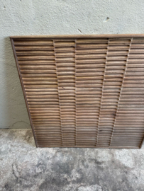 Groot vergrijsd houten wandpaneel landelijk sober vintage  80 x 80 cm hout wanddecoratie