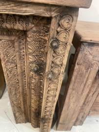 Hele gave oude houten Sidetable Voorzetschouw schouw haard wandmeubel schouw dressoir landelijk