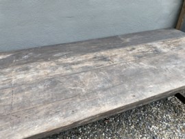 Hele stoere oude boeren tafel 180 cm farmwood eettafel landelijk stoer bureau buro Sidetable sideboard