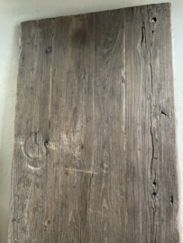 Heel gaaf vergrijsd houten werkblad tafelblad deur workmate 224 x 78 x 4 cm landelijk stoer robuust vintage industrieel