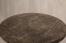 Oud vergrijsd grijs antreciet houten tafel tafeltje bijzettafel be uniq bijzettafeltje 60 cm salontafel wijntafel wijntafeltje rond ronde landelijk stoer hout