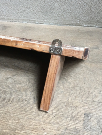 Oude sloophouten wandplank wandrek 90 cm console plank landelijk stoer vintage hout