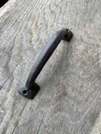 Bruin metalen greep handgreep handvat Greepje groot landelijk stoer industrieel deurgreep