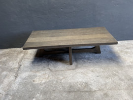 Landelijke vergrijsd houten tafel Tuintafel salontafel lounge 140x60 cm