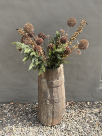 Mooie sobere decoratietak bruin kunstbloem eupatorium S Brown 90 cm