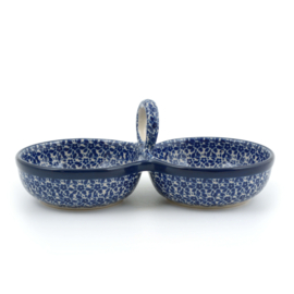 Bunzlau Castle Double bowl - Indigo - dubbele bakjes