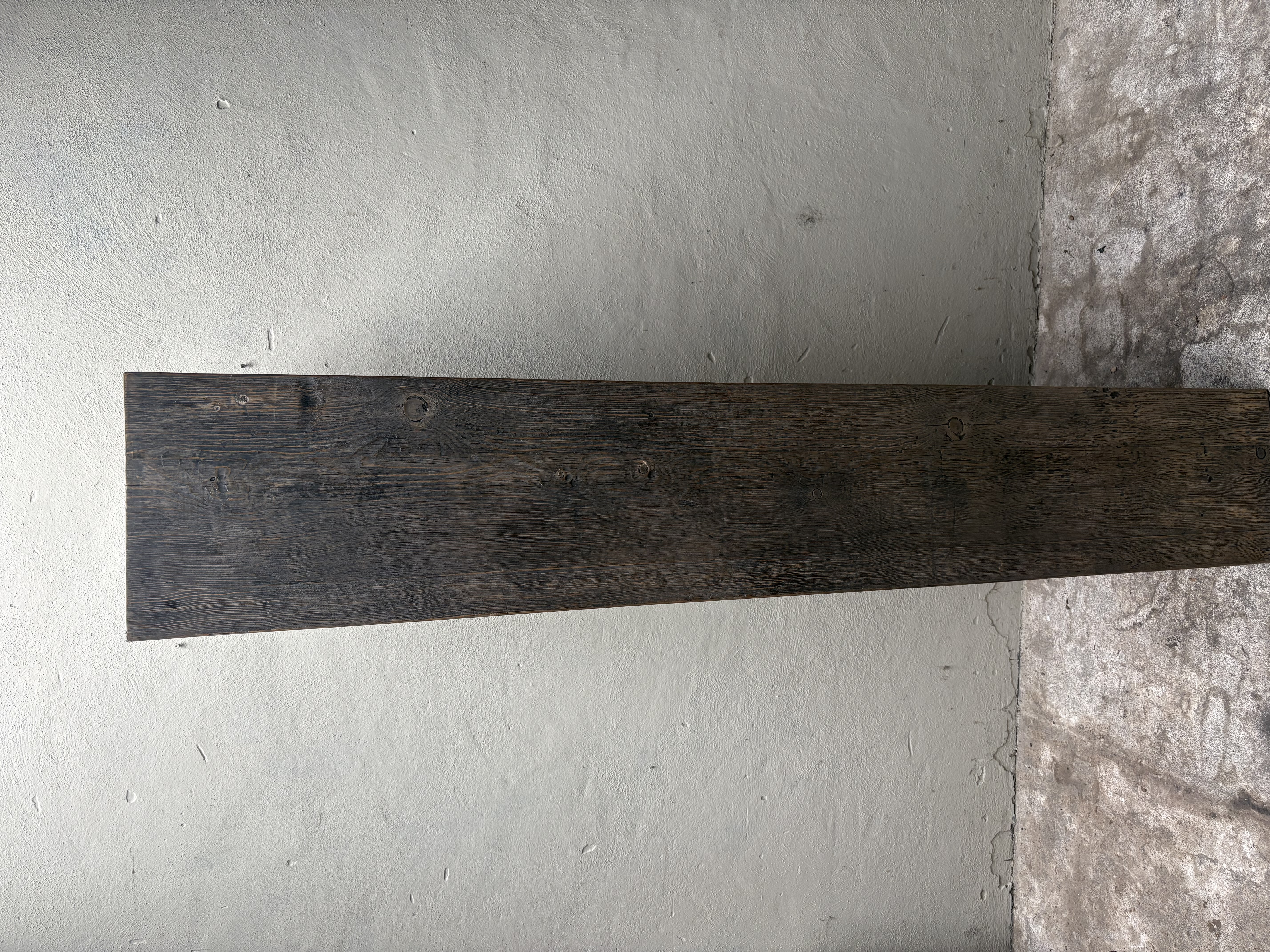 Stoer oud houten hout kast kastje schap rek vakken vakkenkast handdoeken schoenen rek schap industrieel landelijk vintage