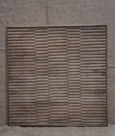 Groot vergrijsd houten wandpaneel landelijk sober vintage  80 x 80 cm hout wanddecoratie