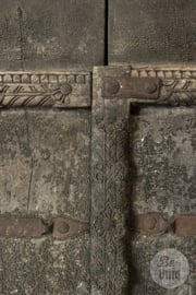 Prachtig oud vergrijsd doorleefd luik paneel deur poort wandpaneel wanddecoratie 99 x 67 cm