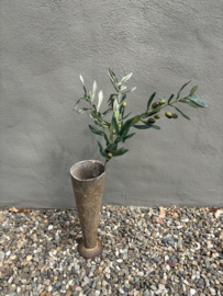 Mooie volle olijftak olive kunst imitatie 70 cm olijven