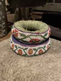 Oosterse draagband hoofdband originele oude oosterse ringen hoofdring vintage India oosters decoratie