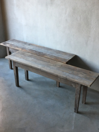 houten bankje bank kruk salontafel Sidetable 120 cm  landelijk stoer