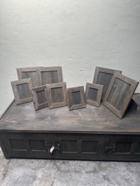 Oud houten Fotolijst fotolijstje sloophout  lijstje landelijk vintage doorleefd hout maat S