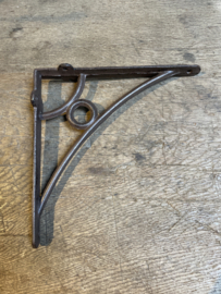 Gietijzeren steun hoekijzer plankemdrager bruin schapdrager 24 cm