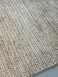 Grof jute handgemaakt gevlochten kleed deurmat vloerkleed kleedje deurmat 70 x 140 cm