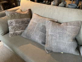 Set van 3 Stoere kelimkussens kussen kelim grijs bruin beige  50 x 50 cm