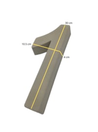 huisnummer beton 30 cm
