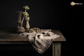Tafelloper/Tafelrunner 100% linnen "Dina" Grey