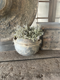 Tea leaf small bush 33 cm green grey kunst tak bosje plantje