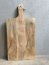 Stoere landelijke oude houten broodplank snijplank 70 cm landelijk stoer oud hout kaasplank