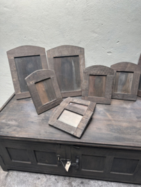 Oud houten Fotolijst fotolijstje sloophout  lijstje landelijk vintage doorleefd hout maat L