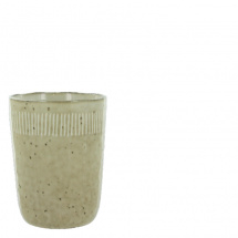 Lifestyle servies mok enzo mug L sand 9 x 11 cm stoneware