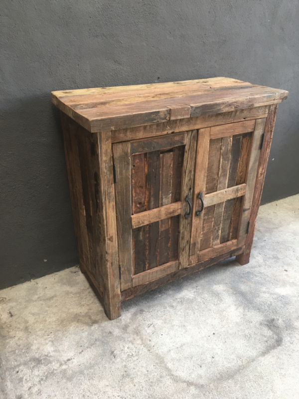 houten commode dressoir kast kastje wandmeubel truckwood railway oud houten | Meubels | 't Jagershuis