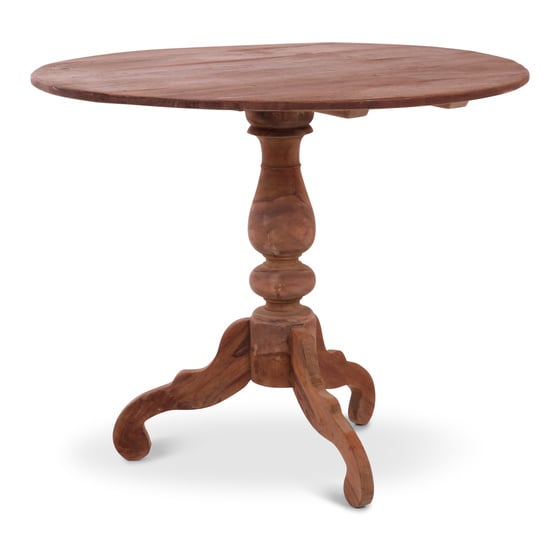 Lada Notitie Octrooi Grote oud houten tafel eettafel eetkamertafel rond 80 cm bijzettafel  wijntafel wijntafeltje landelijk stoer | Meubels | 't Jagershuis