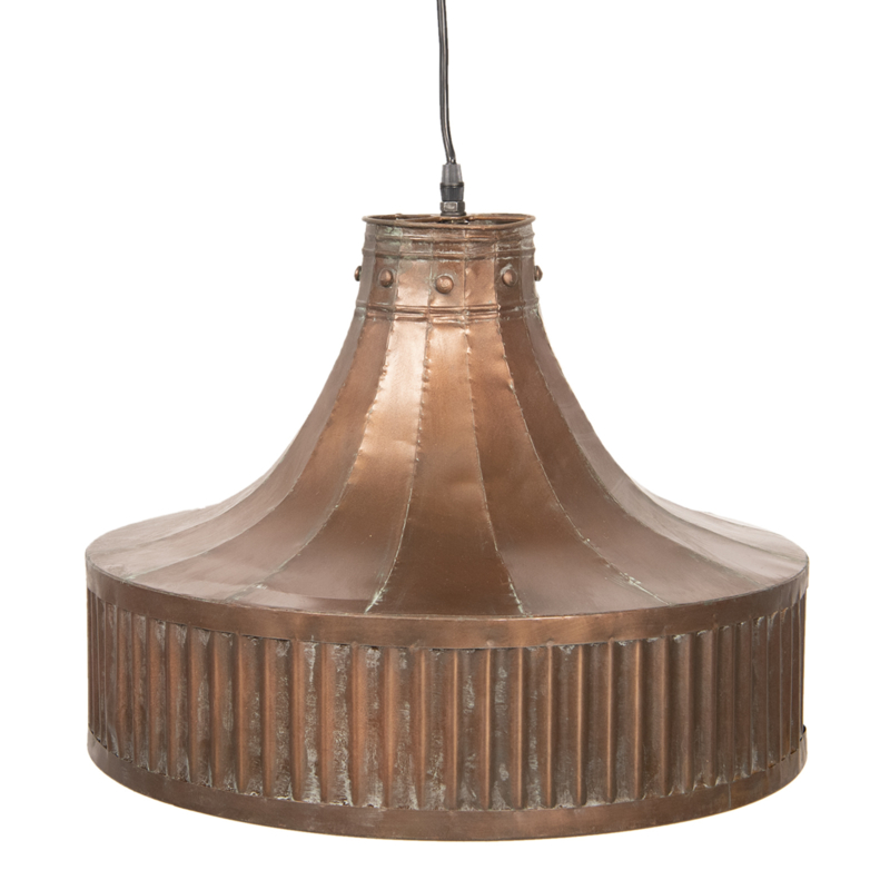 Koperkleur metalen hanglamp lamp vintage landelijk stoer