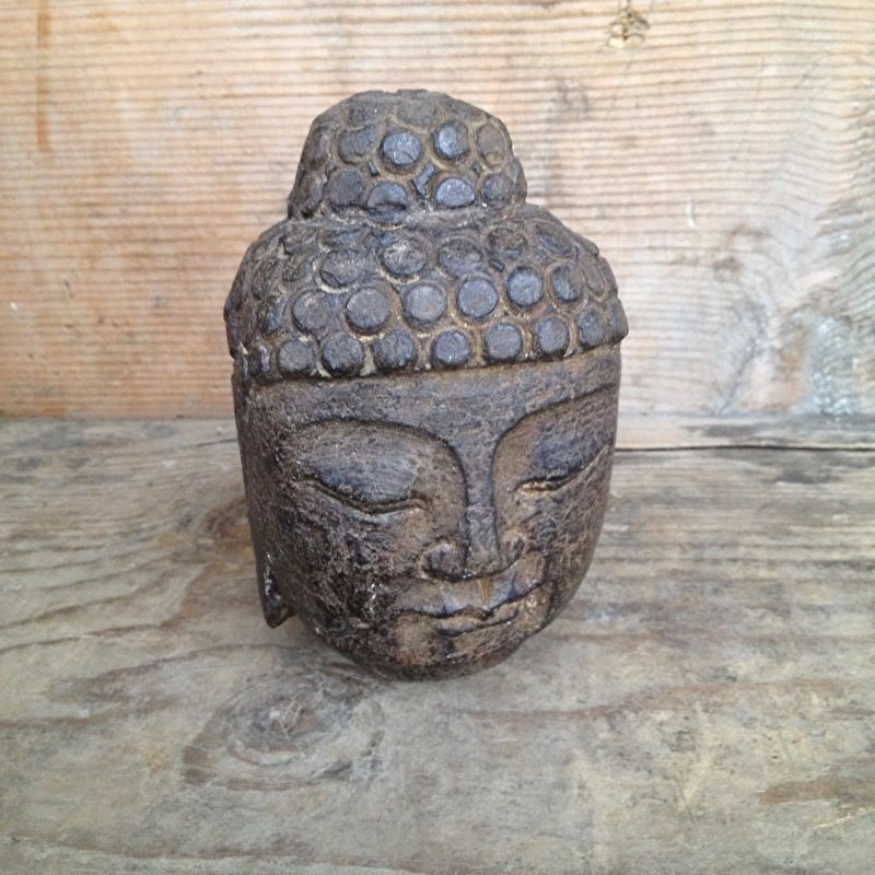 Verspilling Vloeibaar Mediaan Stenen Buddha budha Boedha Boeddha hoofd hardsteen | Decoratie | 't  Jagershuis