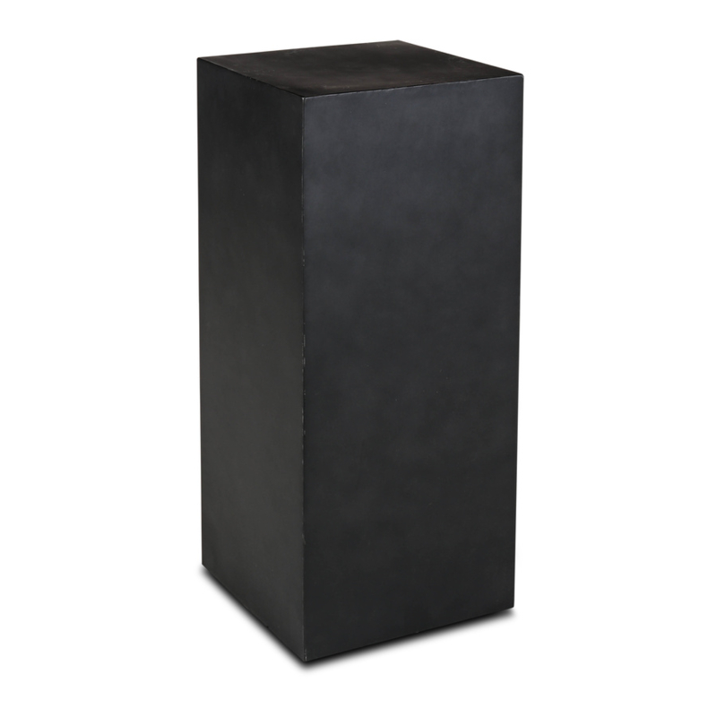 waarom jazz Ambacht Grote zwarte metalen sokkel zuil pilaar kolom kolom pilaster console 50 x  50 x H120 cm | Decoratie | 't Jagershuis