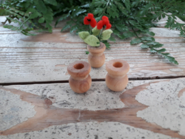houten vaas / pot