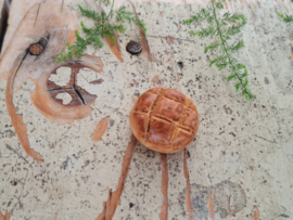 vloerbrood rond bruin 2,5 cm