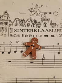 1 gingerbread doll wood