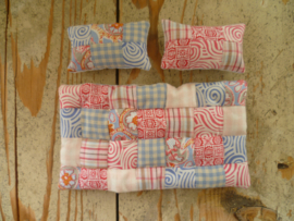 Patchwork quilt met patroon